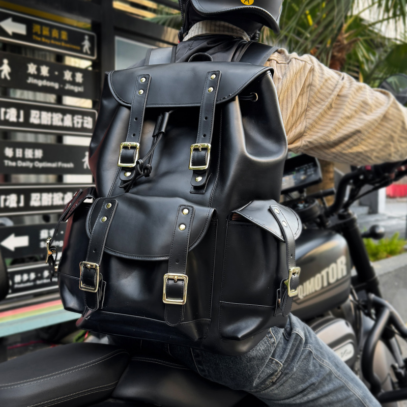Leather Backpack Vintage - Nuevas llegadas, mochila de cuero de