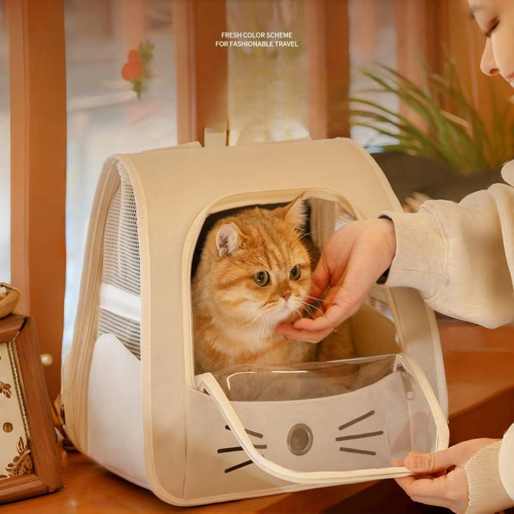 Foldable Backpack Small - Mochila transportadora para mascotas, 35 ×