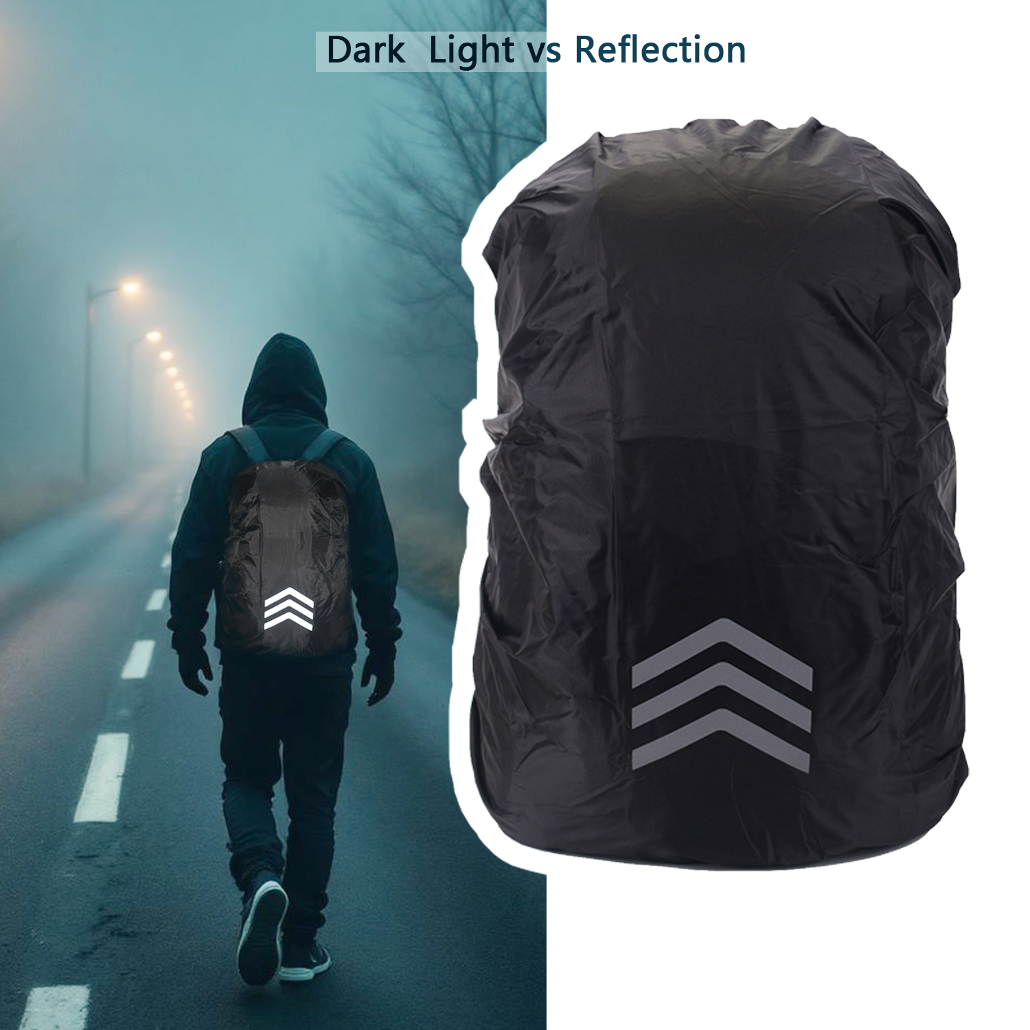 Rain Cover Backpack - Funda Impermeable para Mochila de 10-55L,