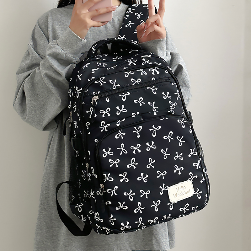 Sling Backpack Shoulder - Mochila con estampado de lazo, 3