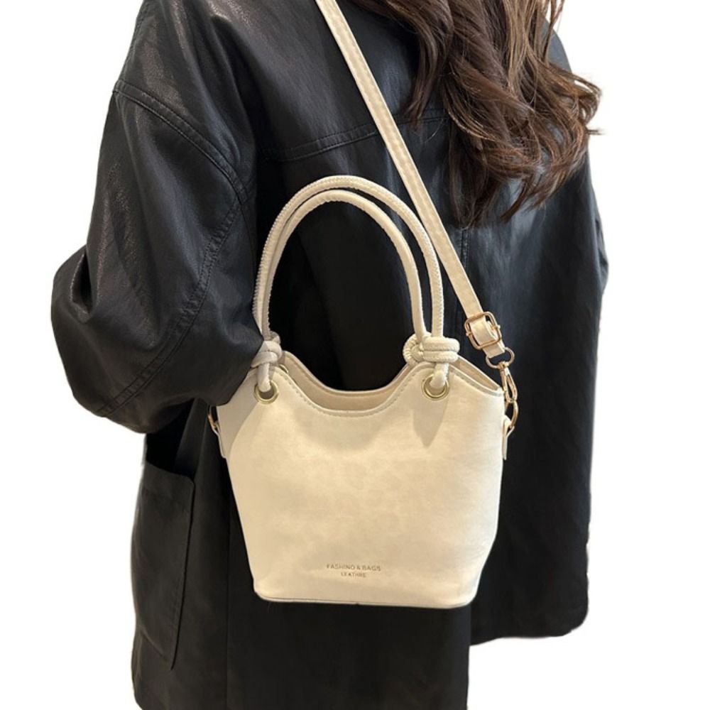 Leather Backpack Vintage - Bolsos de Hombro Portátiles con Estampado
