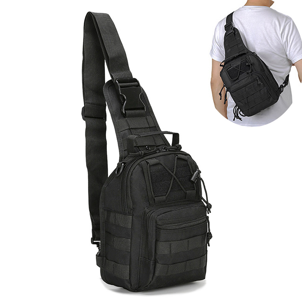 Sling Backpack Shoulder - Mochila cruzada para hombre, bolso de