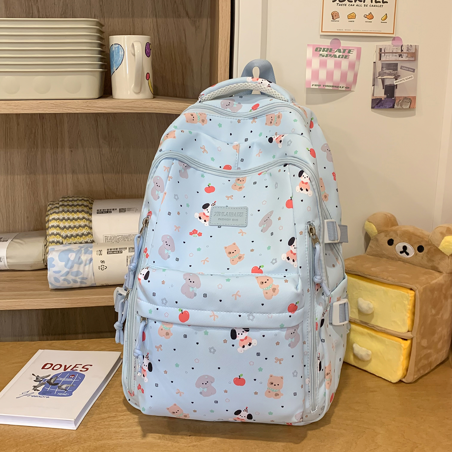 School Backpack Teen - Mochila con estampado de animales para