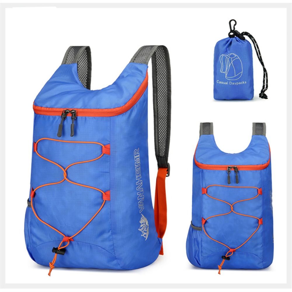 Hiking Backpack Waterproof - Mochila deportiva plegable, tela de nailon
