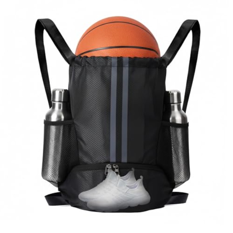 Drawstring Gym Bag - Mochila Deportiva con Cordón y Compartimento
