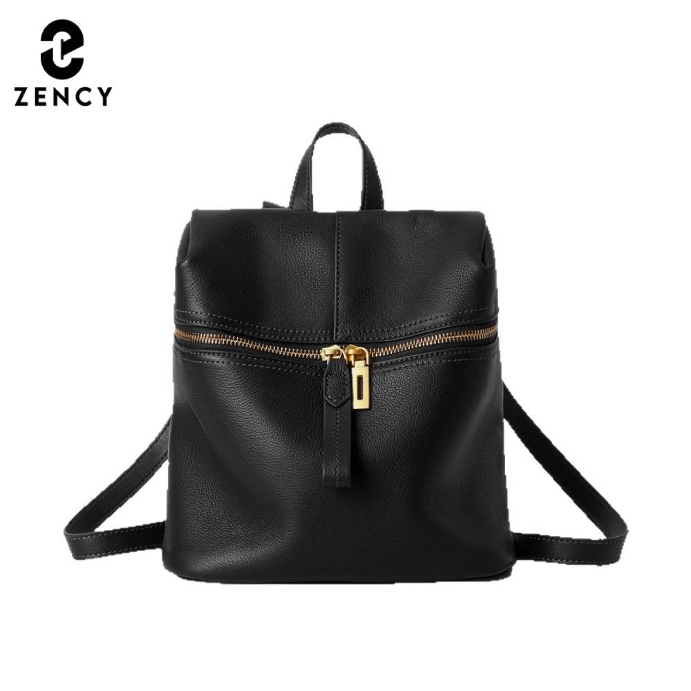 Leather Backpack Vintage - Mochila Zency de cuero genuino para