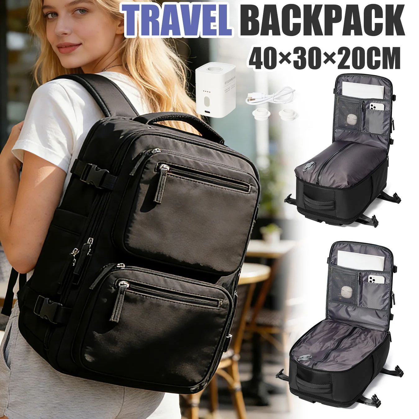 Fashion Backpack Women - Mochila para mujer, mochila con bomba