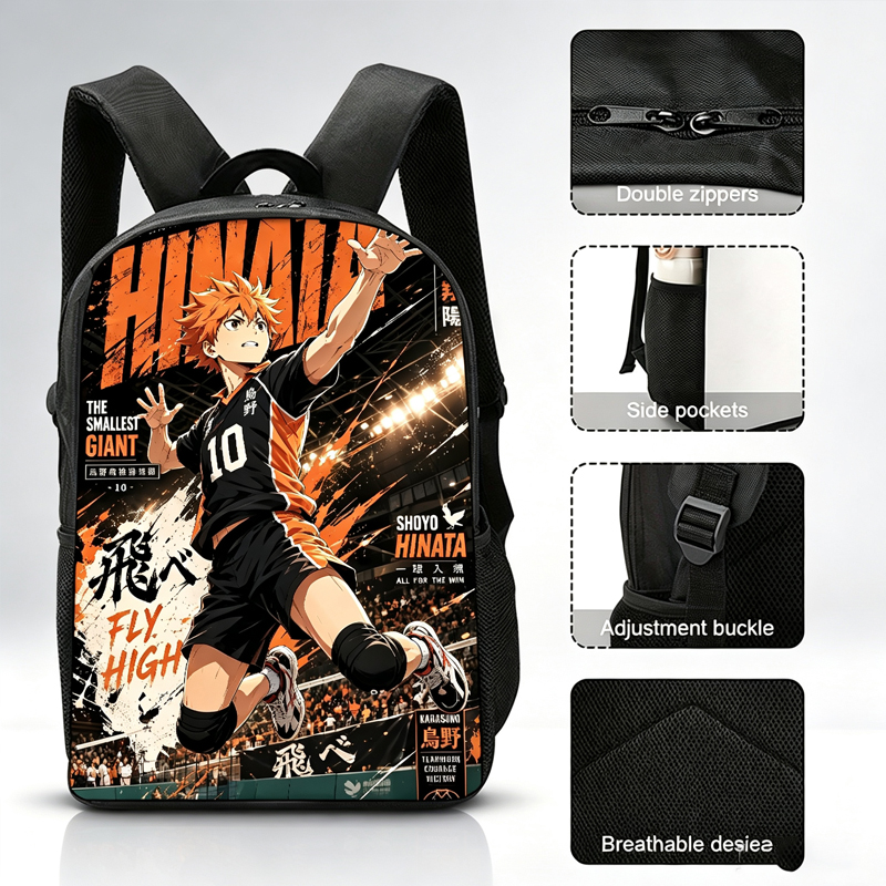 School Backpack Teen - Mochila con estampado de dibujos animados