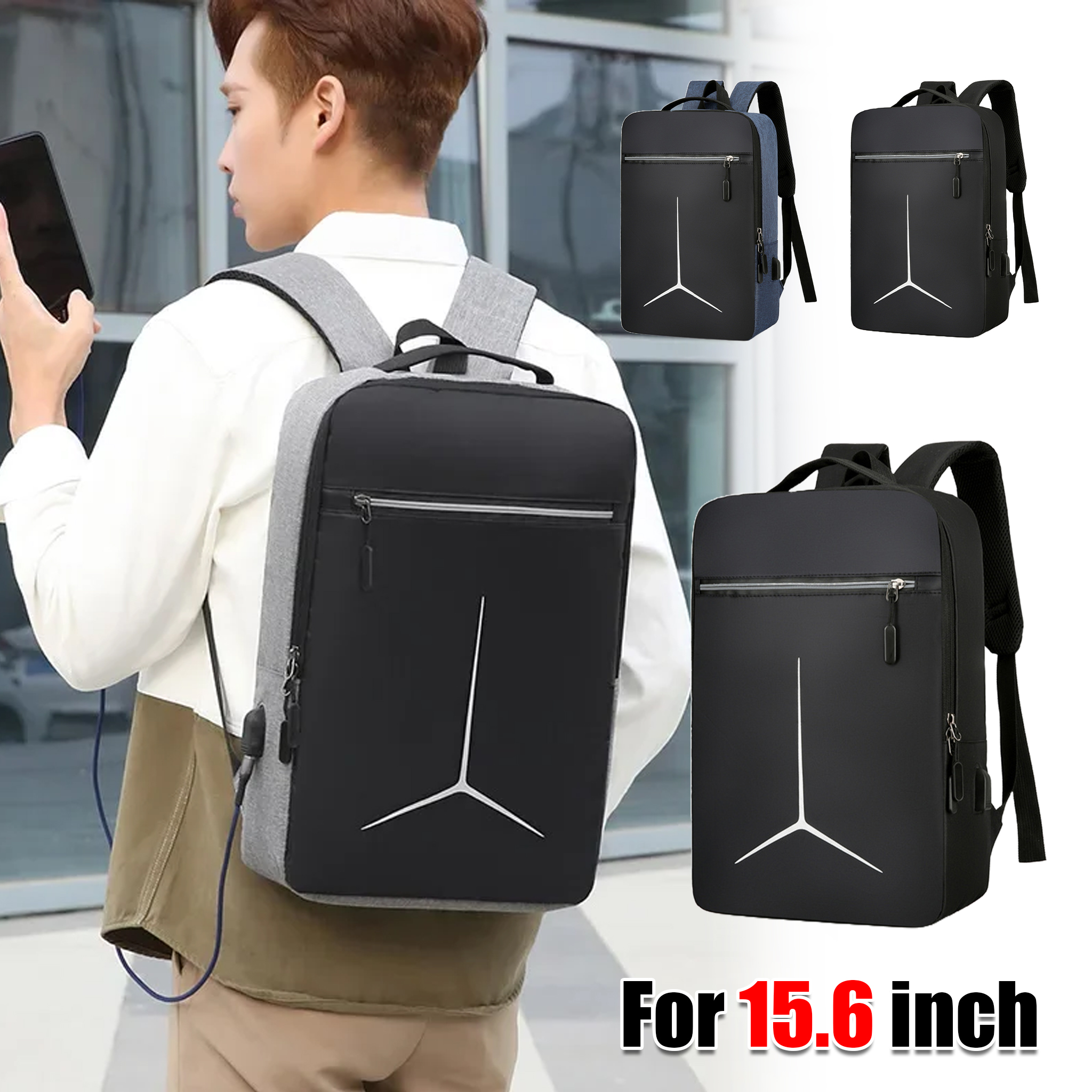 Travel Backpack Anti Theft - Mochila Antirrobo para Portátil, Resistente al
