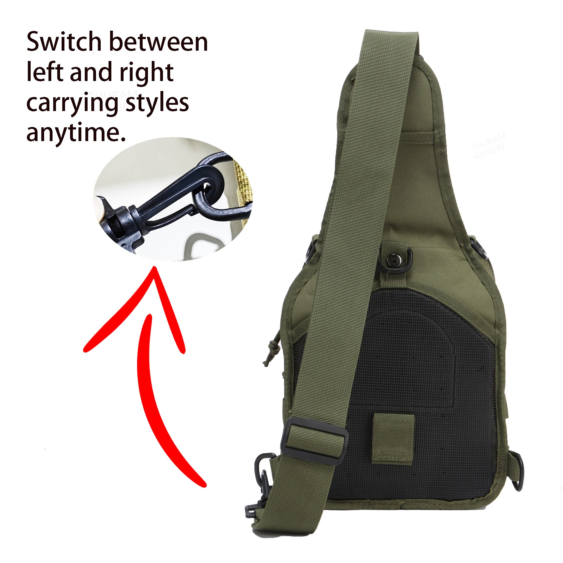 THURAM Mochila táctica para ex - Sling Backpack Shoulder reseña y precio