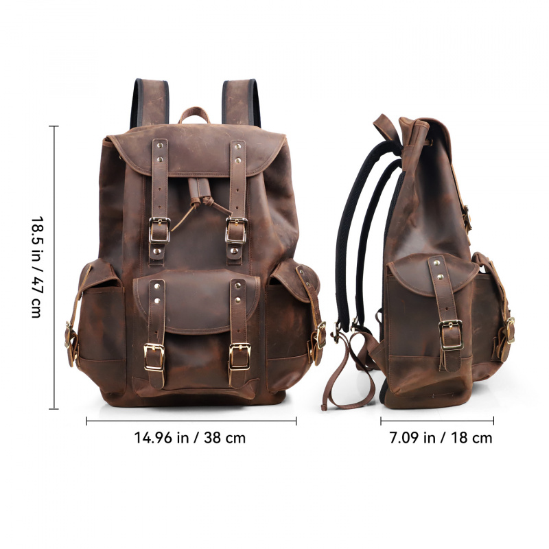 Nuevas llegadas, mochila de cu - Leather Backpack Vintage reseña y precio