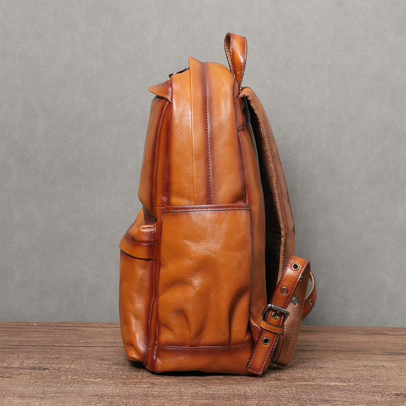 YETTIES Mochila de cuero curti - Leather Backpack Vintage reseña y precio