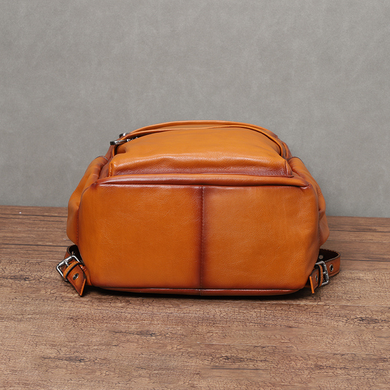 YETTIES Mochila de cuero curti - Leather Backpack Vintage reseña y precio