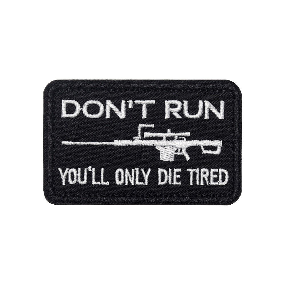 DON'T RUN Fun Meme citación de - Rucksack Military Style reseña y precio