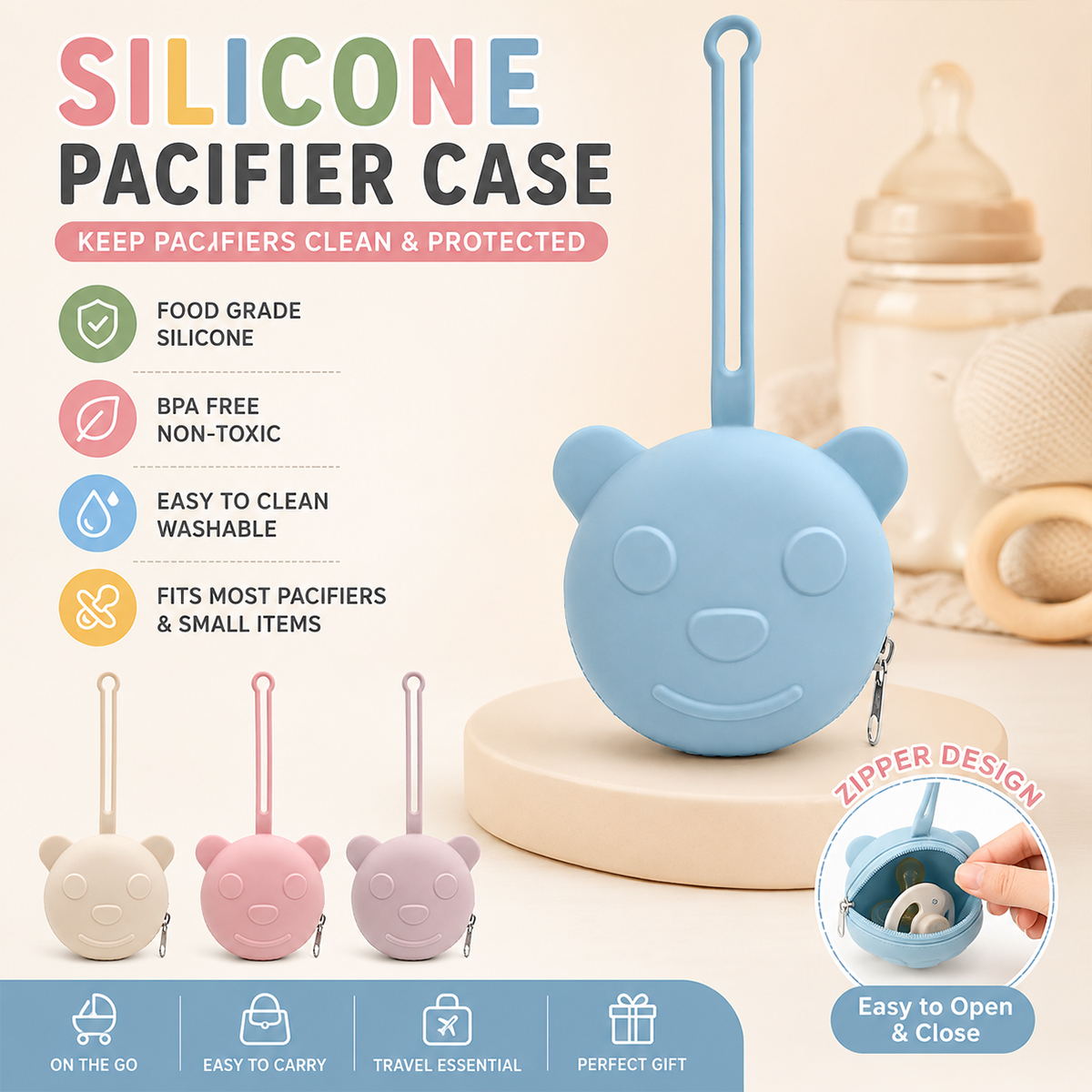 Bolsa para chupete de silicona - Backpack Diaper Bag reseña y precio