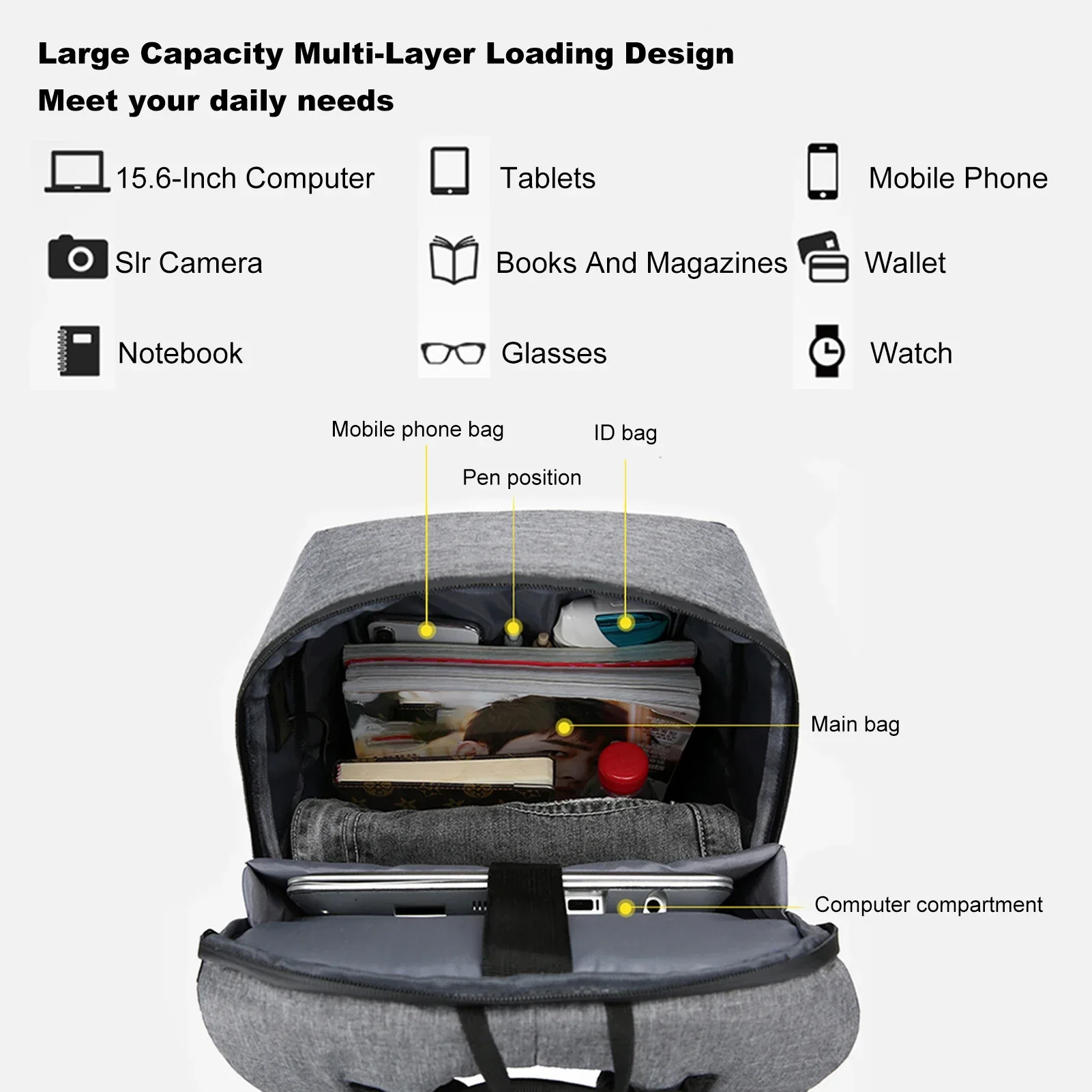 Mochila para portátil de 17 pu - Fashion Backpack Women reseña y precio