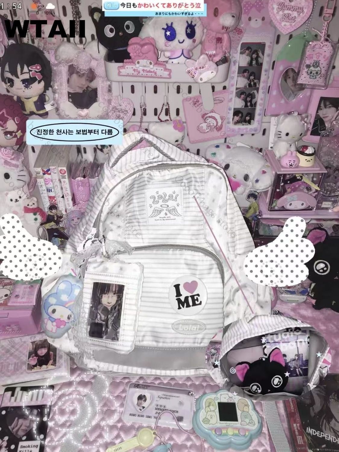 Mochila con decoración de punt - Canvas Backpack Casual reseña y precio