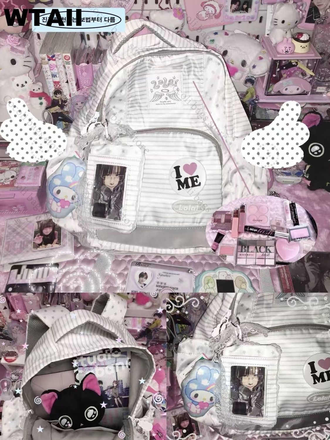 Mochila con decoración de punt - Canvas Backpack Casual reseña y precio