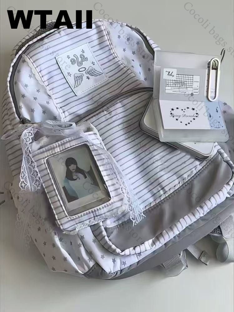Mochila con decoración de punt - Canvas Backpack Casual reseña y precio