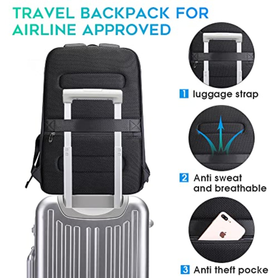 Mochila inteligente para negoc - Laptop Backpack 15.6 reseña y precio