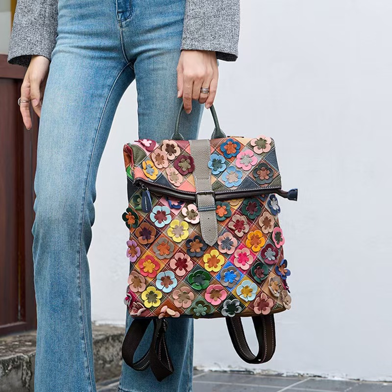 Mochila Vintage de Cuero Genui - Fashion Backpack Women reseña y precio