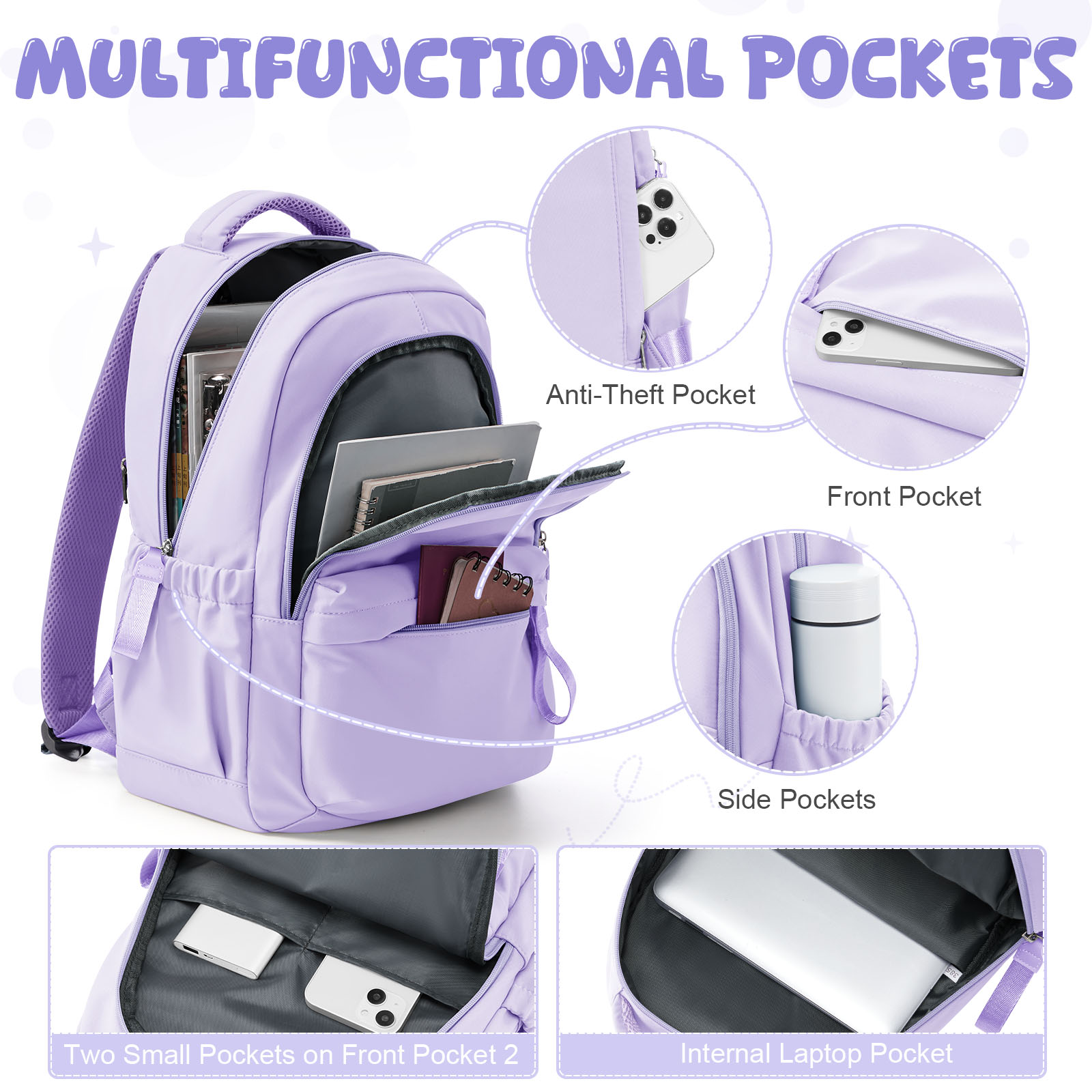 Mochilas Escolares Juveniles,  - Canvas Backpack Casual reseña y precio