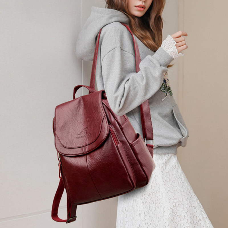 Mochilas de cuero suave para m - Mini Backpack Purse reseña y precio