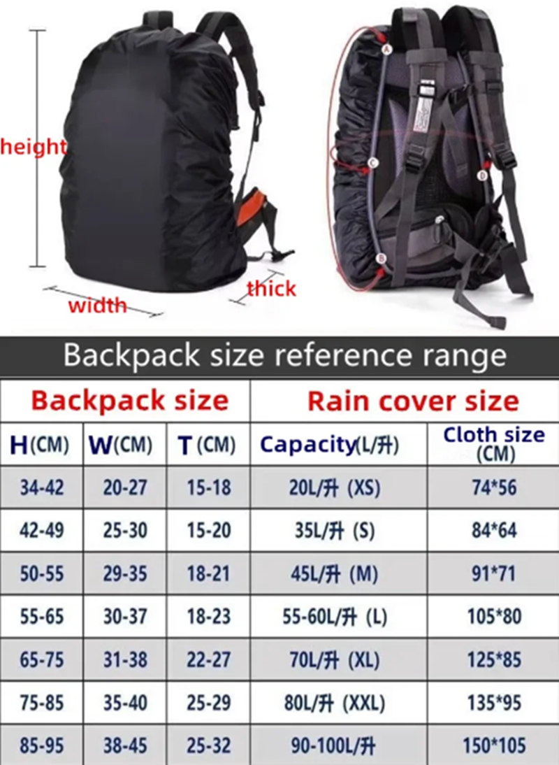 Nueva mochila reflectante impe - Rain Cover Backpack reseña y precio
