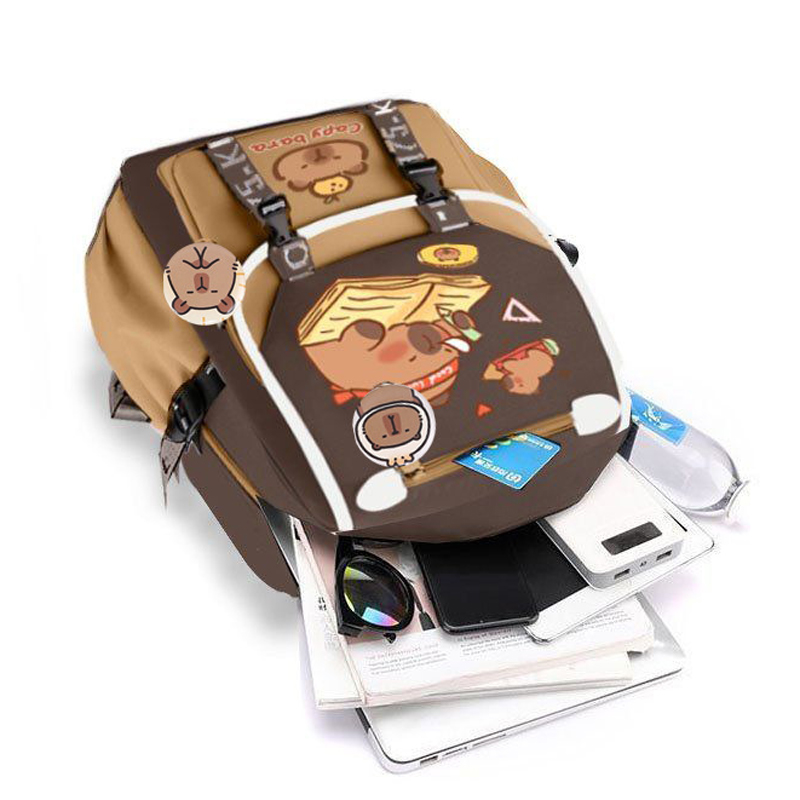 Mochila Kawaii Capybara elegan - School Backpack Teen reseña y precio