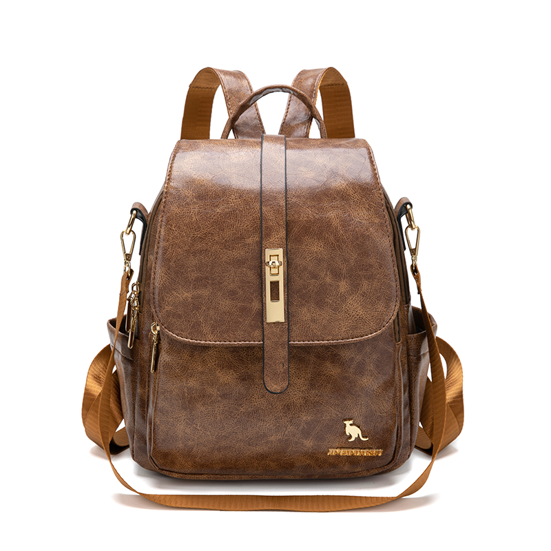 Mochilas universitarias de dis - Leather Backpack Vintage reseña y precio