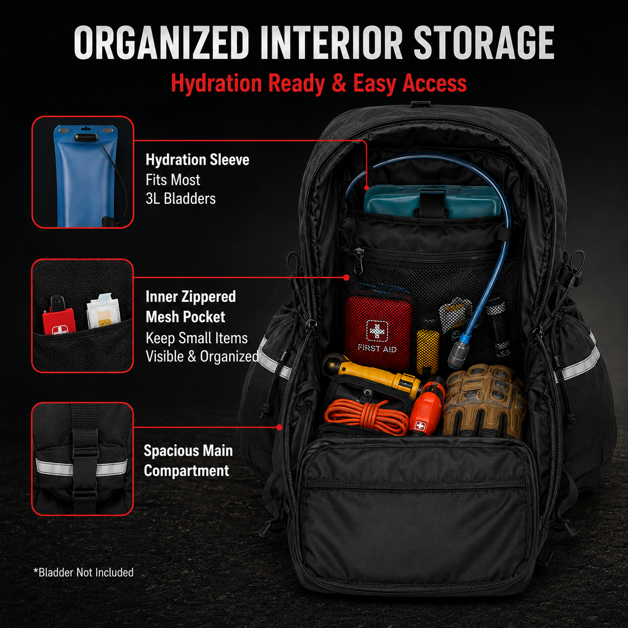 Mochila de Almacenamiento para - Rucksack Military Style reseña y precio