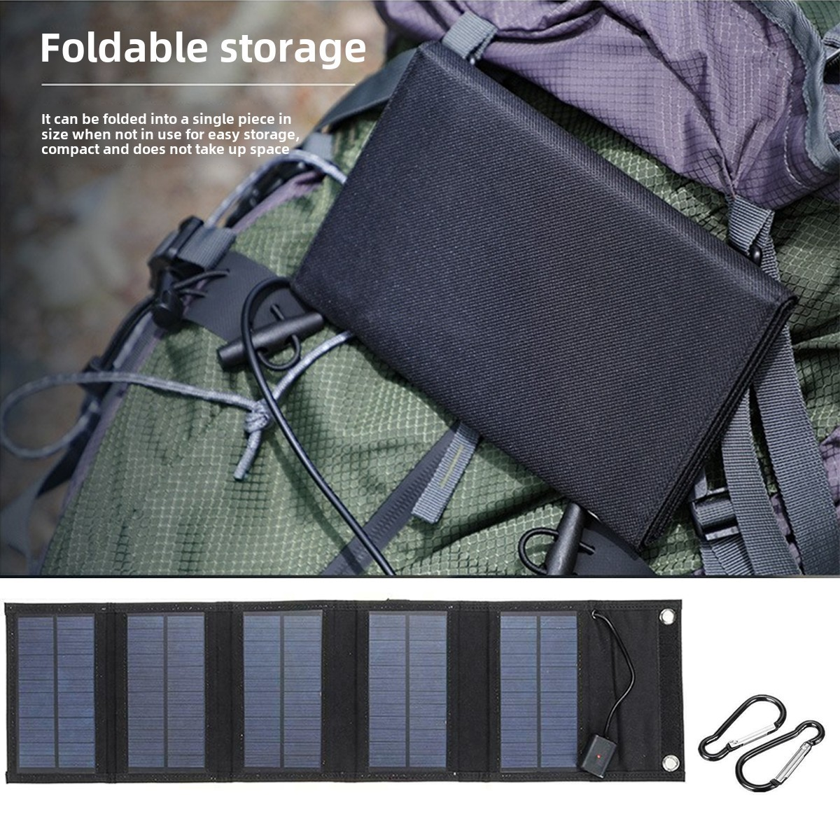 Cargador Solar Portátil Plegab - Foldable Backpack Small reseña y precio