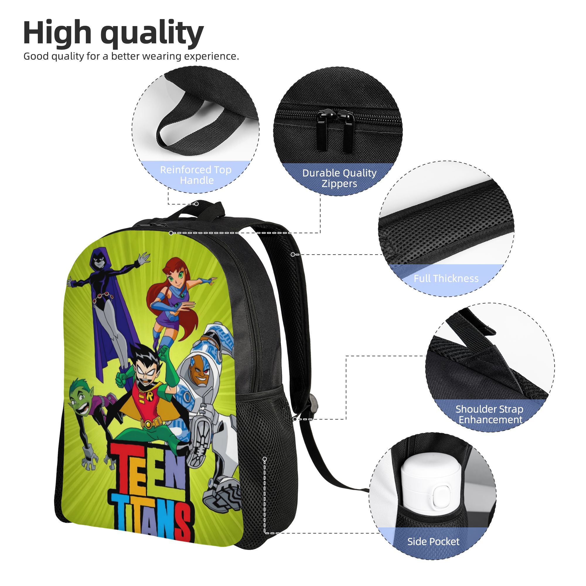 Mochila Teen Titans Go Raven's - School Backpack Teen reseña y precio