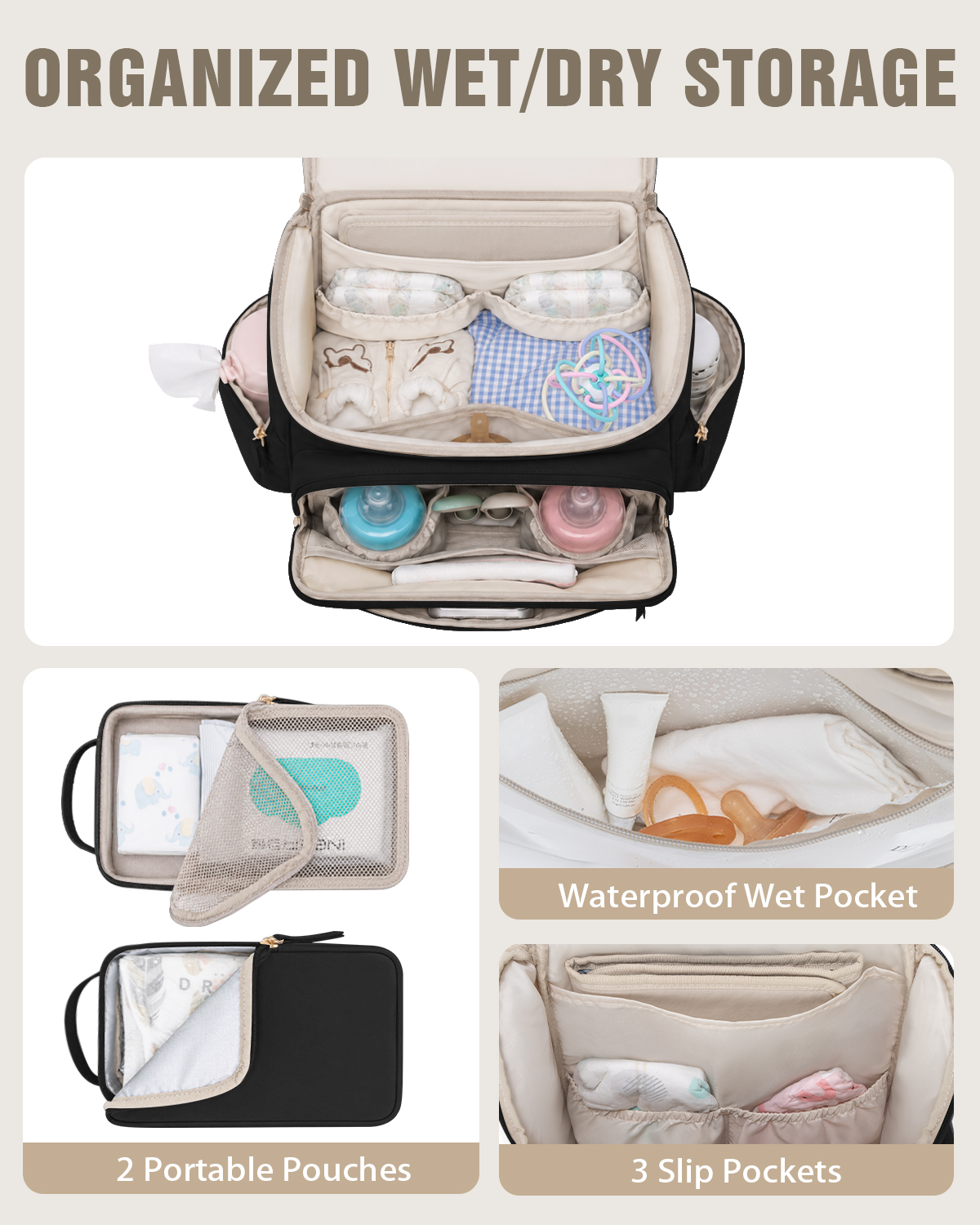Mochila para pañales de bebé,  - Backpack Diaper Bag reseña y precio
