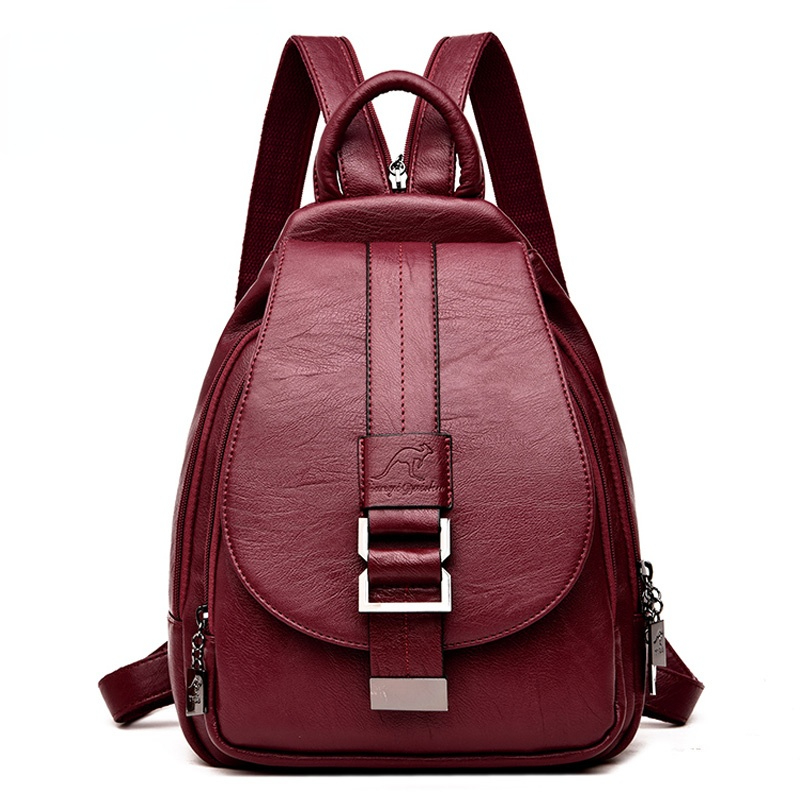 Mochila De cuero de diseño par - Leather Backpack Vintage reseña y precio