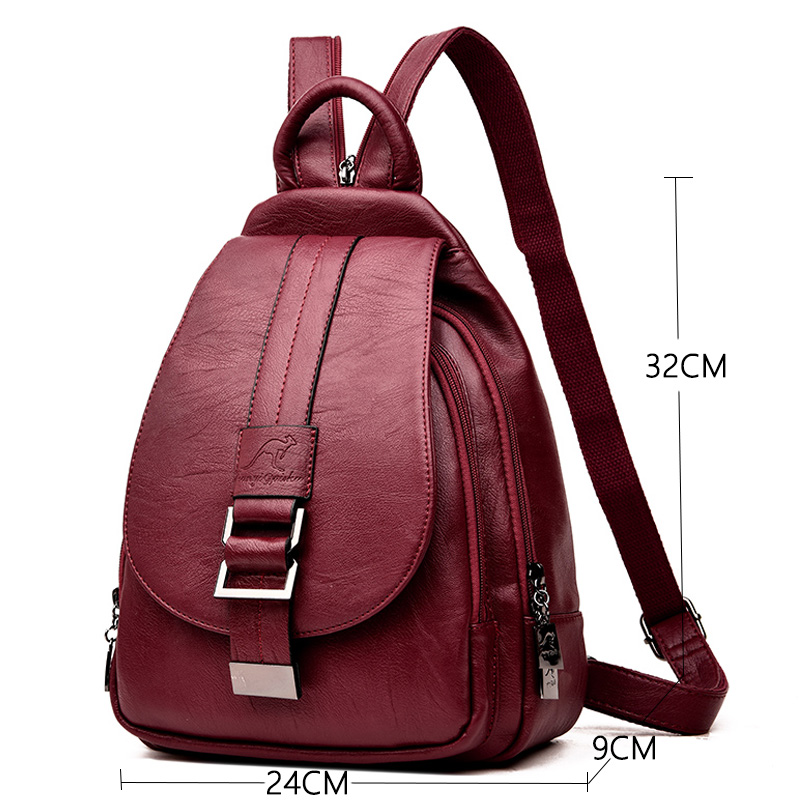 Mochila De cuero de diseño par - Leather Backpack Vintage reseña y precio