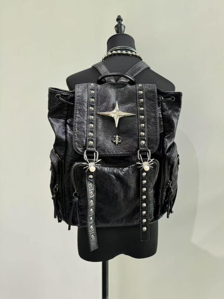 Bandolera de cuero de PU gótic - Leather Backpack Vintage reseña y precio