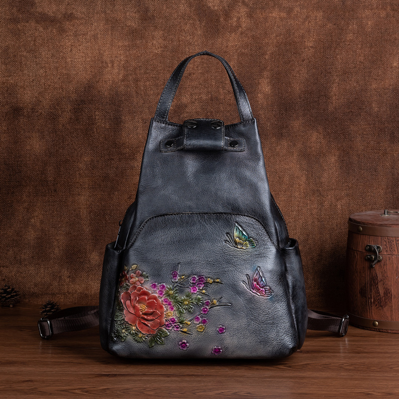 Johnature, bolso de hombro de  - Leather Backpack Vintage reseña y precio