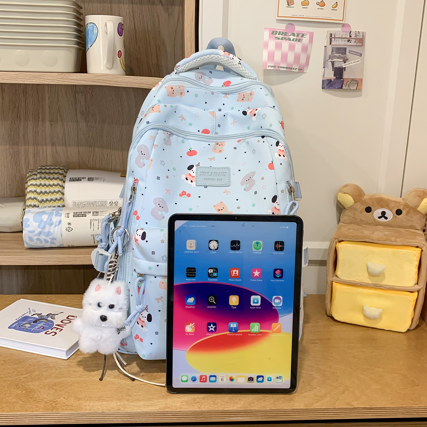 Mochila con estampado de anima - School Backpack Teen reseña y precio