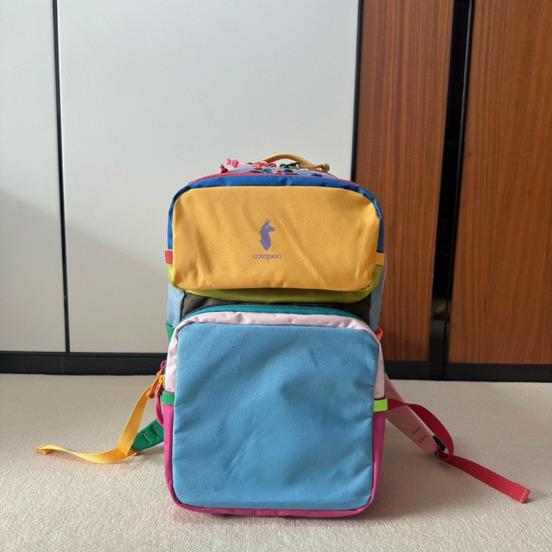Mochila Color Block Dopamine,  - Canvas Backpack Casual reseña y precio