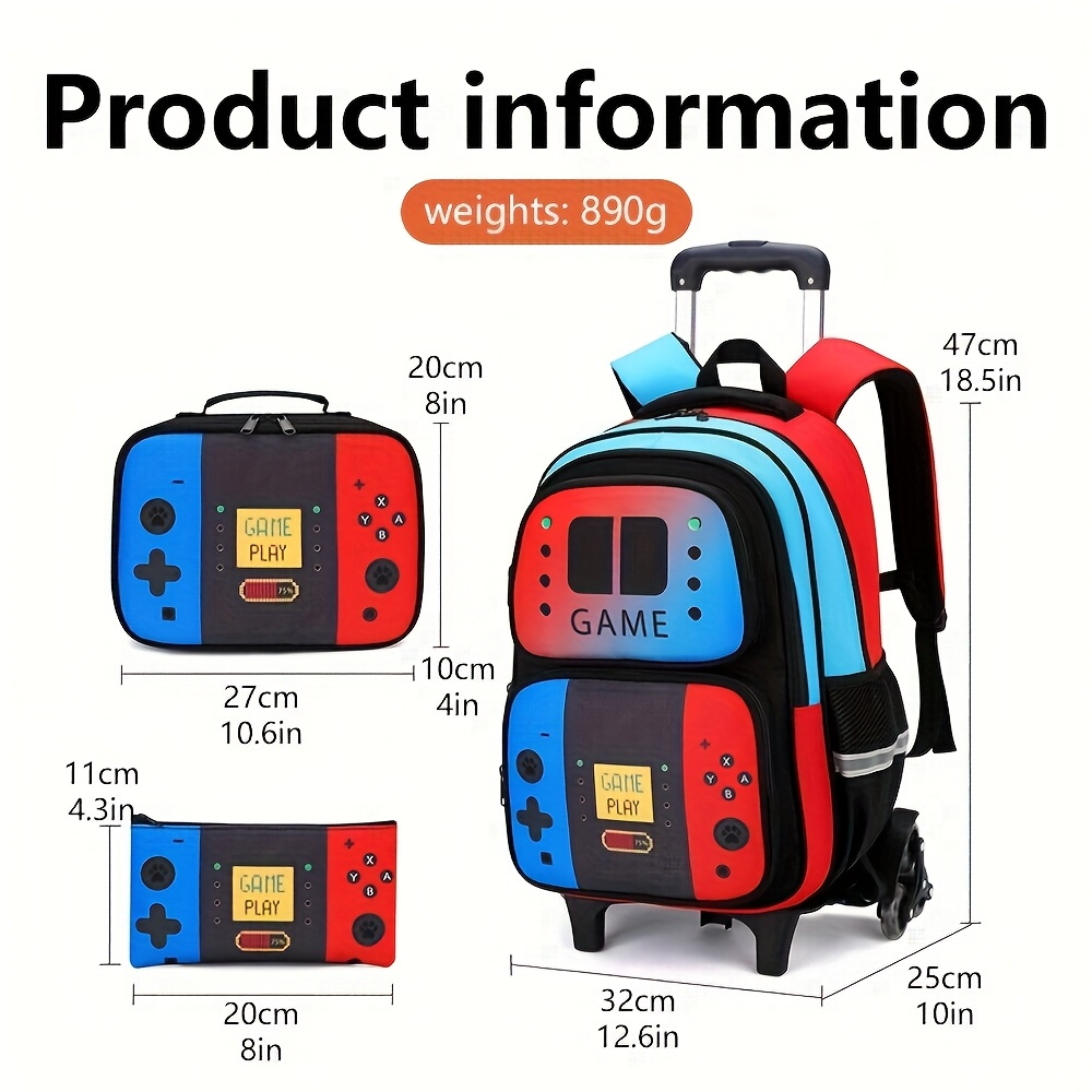 Mochila con Ruedas para Niños, - School Backpack Teen reseña y precio