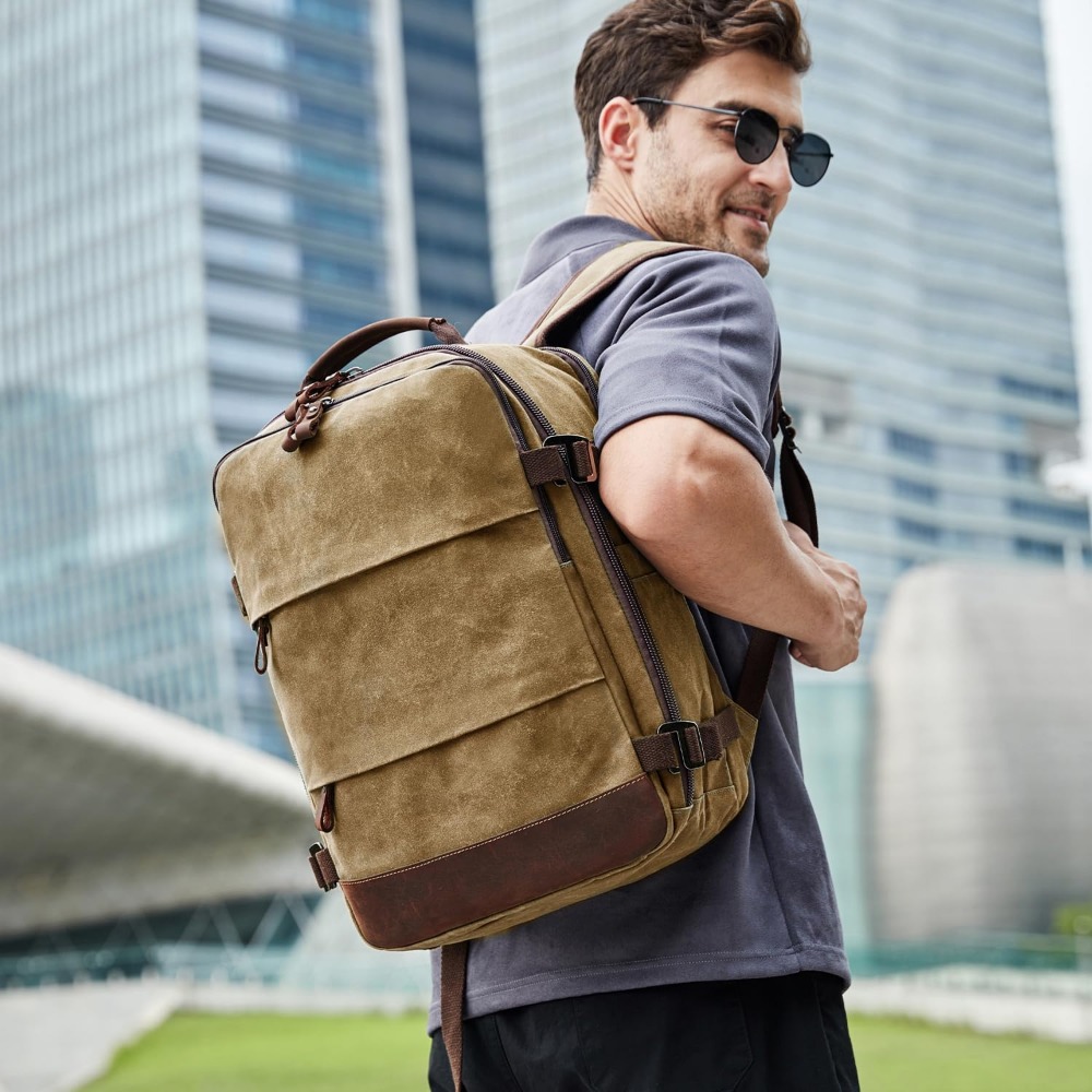 Mochila de Viaje para Hombre - - Canvas Backpack Casual reseña y precio
