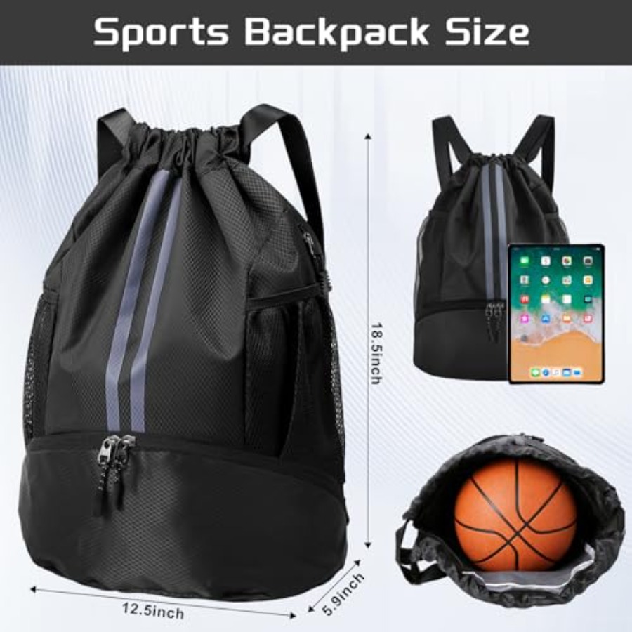 Mochila Deportiva con Cordón y - Drawstring Gym Bag reseña y precio