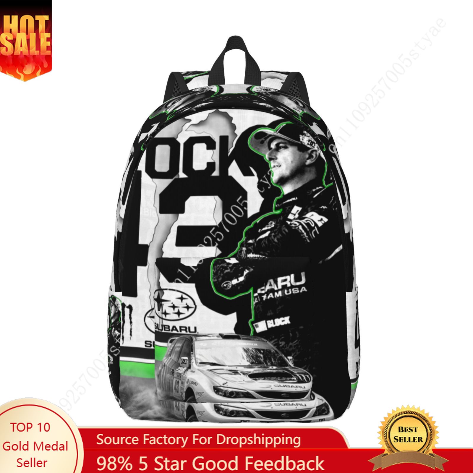 Ken Block 43 Mochila ligera de - Canvas Backpack Casual reseña y precio