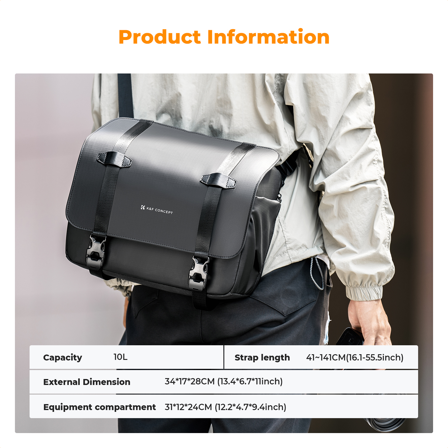 Bolso Bandolera para Cámara K& - Sling Backpack Shoulder reseña y precio