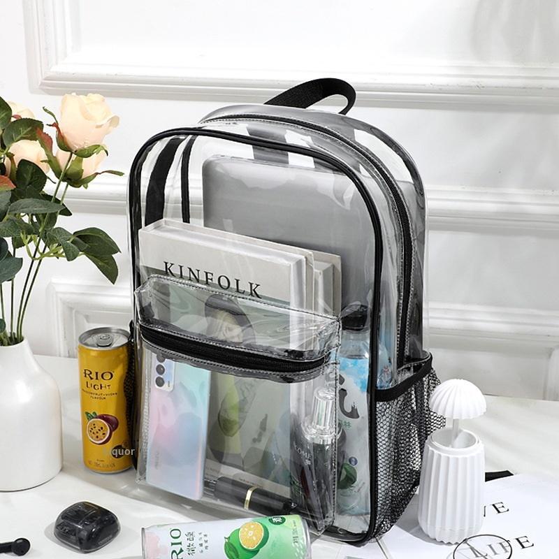 Mochila transparente de PVC pa - Canvas Backpack Casual reseña y precio