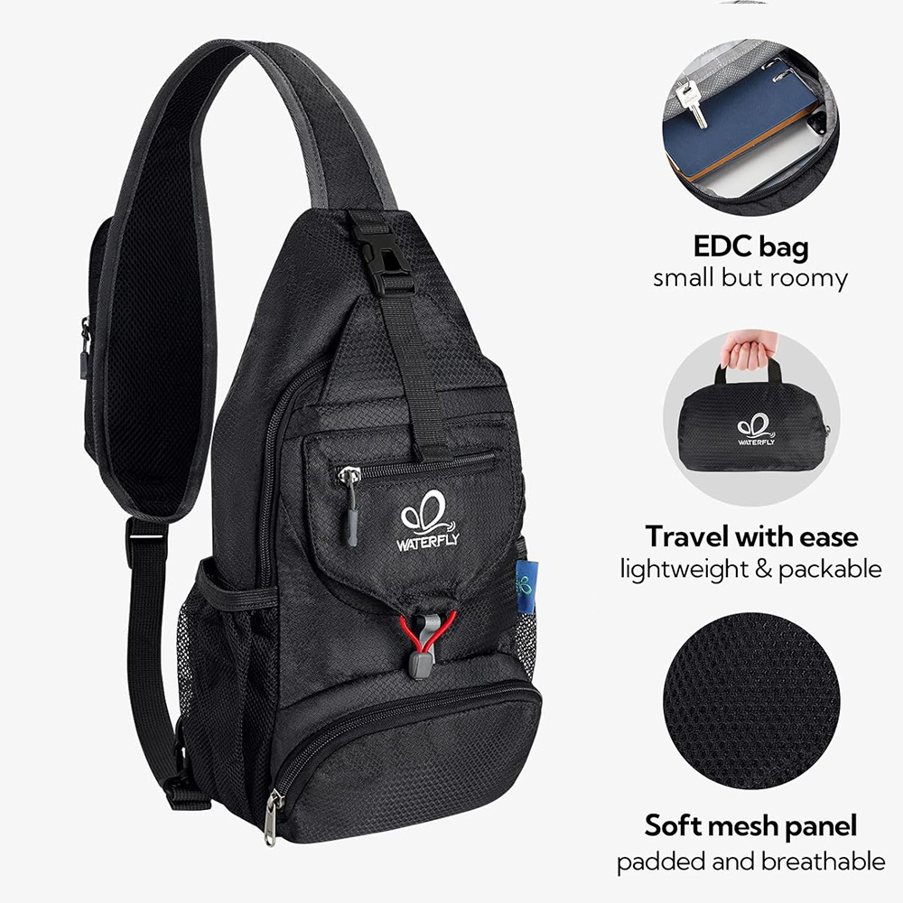 Bolsa de pecho WATERFLY, bando - Sling Backpack Shoulder reseña y precio