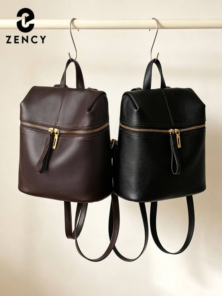 Mochila Zency de cuero genuino - Leather Backpack Vintage reseña y precio