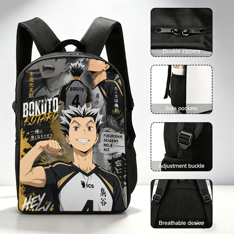Mochila con estampado de dibuj - School Backpack Teen reseña y precio