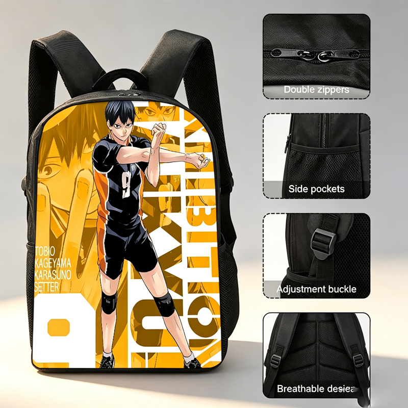 Mochila con estampado de dibuj - School Backpack Teen reseña y precio
